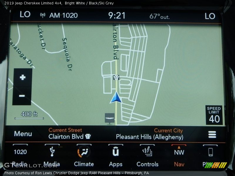 Bright White / Black/Ski Grey 2019 Jeep Cherokee Limited 4x4