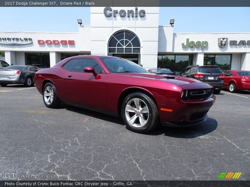Octane Red / Black 2017 Dodge Challenger SXT