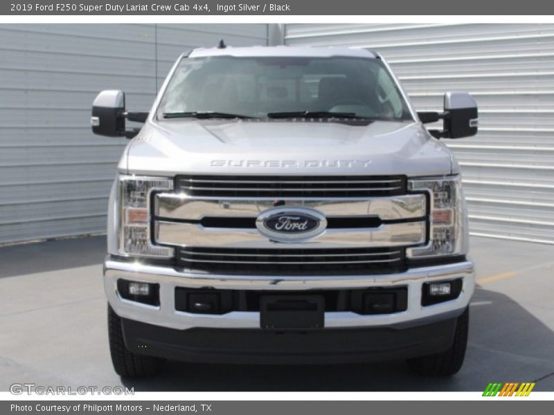 Ingot Silver / Black 2019 Ford F250 Super Duty Lariat Crew Cab 4x4