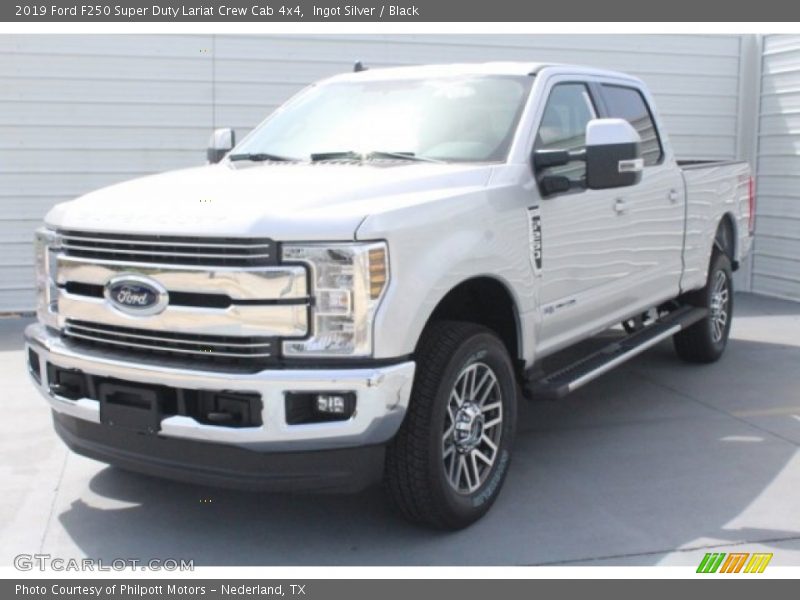 Ingot Silver / Black 2019 Ford F250 Super Duty Lariat Crew Cab 4x4