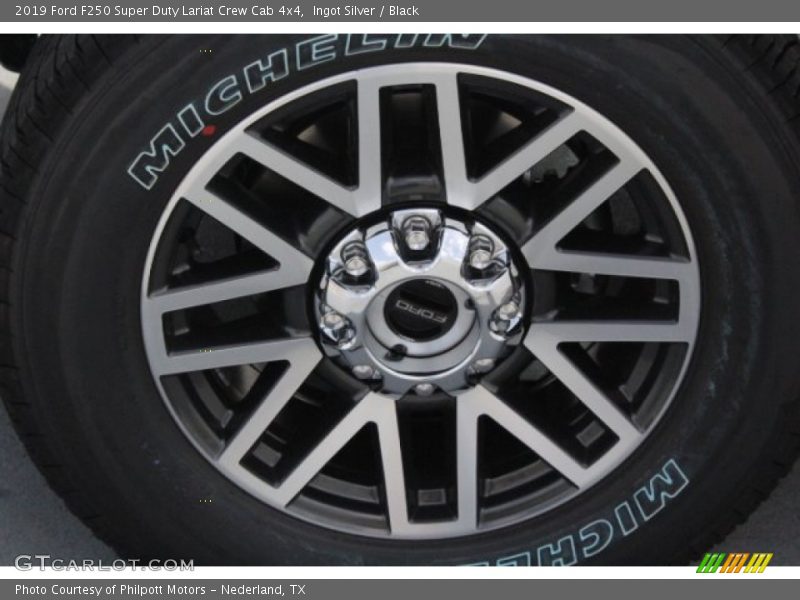 Ingot Silver / Black 2019 Ford F250 Super Duty Lariat Crew Cab 4x4