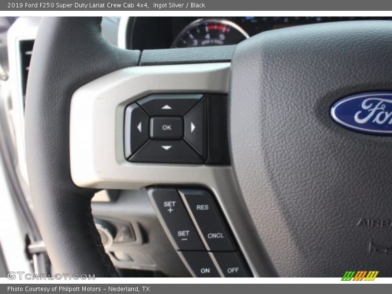 Ingot Silver / Black 2019 Ford F250 Super Duty Lariat Crew Cab 4x4