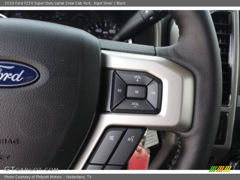 Ingot Silver / Black 2019 Ford F250 Super Duty Lariat Crew Cab 4x4