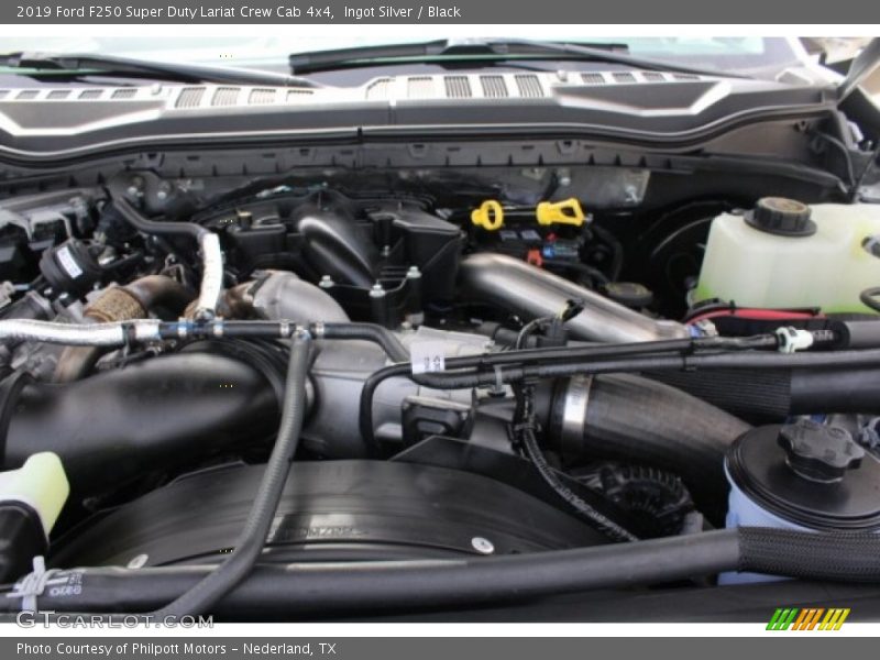 Ingot Silver / Black 2019 Ford F250 Super Duty Lariat Crew Cab 4x4