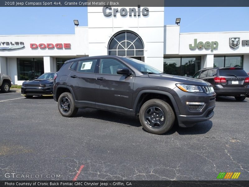 Granite Crystal Metallic / Black 2018 Jeep Compass Sport 4x4