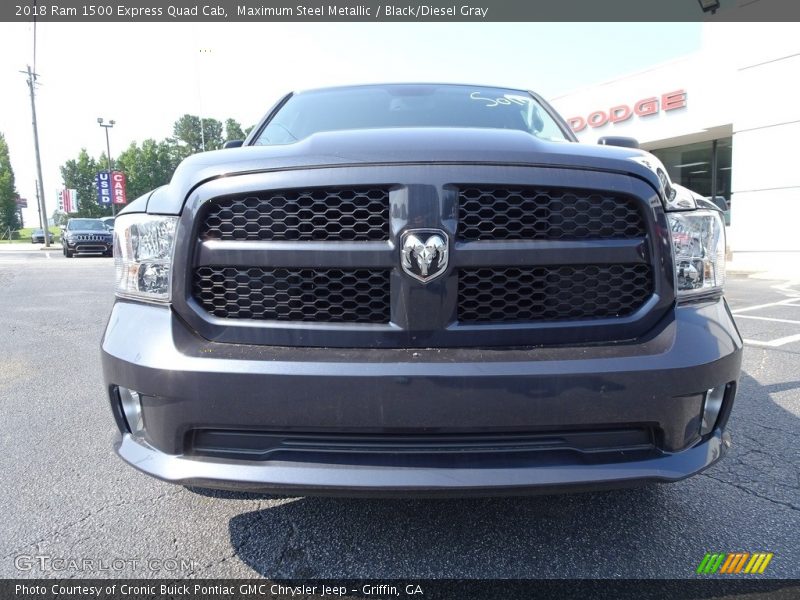 Maximum Steel Metallic / Black/Diesel Gray 2018 Ram 1500 Express Quad Cab