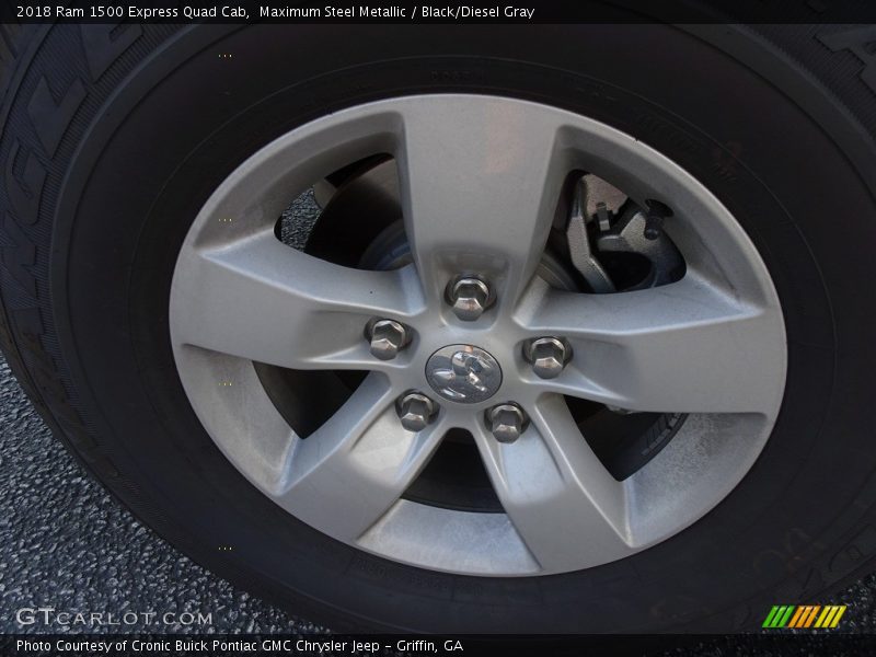 Maximum Steel Metallic / Black/Diesel Gray 2018 Ram 1500 Express Quad Cab