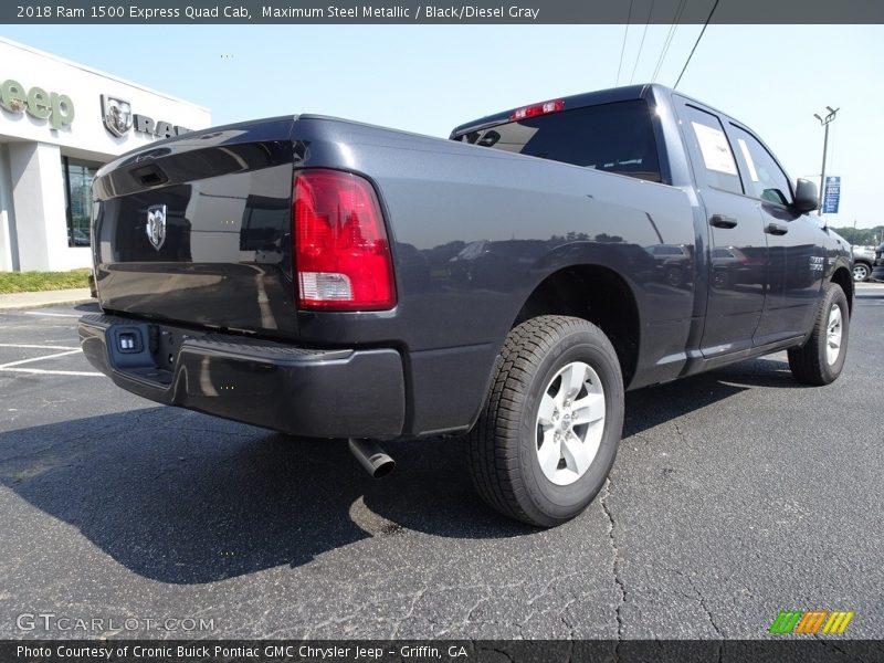 Maximum Steel Metallic / Black/Diesel Gray 2018 Ram 1500 Express Quad Cab