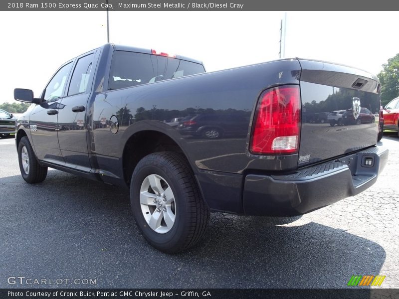 Maximum Steel Metallic / Black/Diesel Gray 2018 Ram 1500 Express Quad Cab