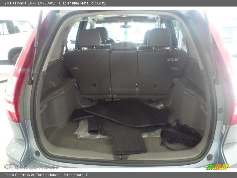 Glacier Blue Metallic / Gray 2010 Honda CR-V EX-L AWD