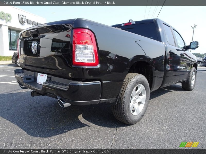 Diamond Black Crystal Pearl / Black 2019 Ram 1500 Big Horn Quad Cab