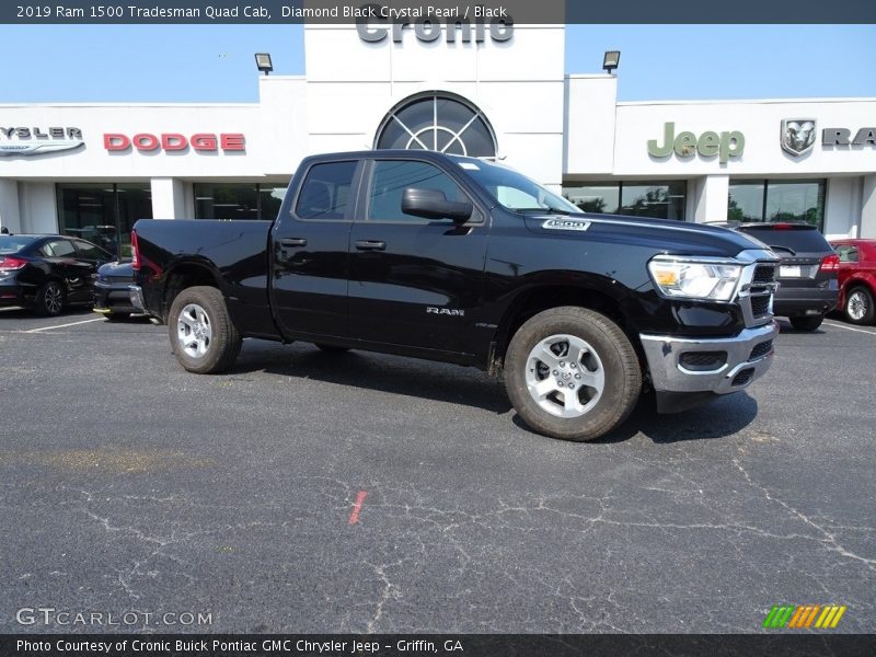Diamond Black Crystal Pearl / Black 2019 Ram 1500 Tradesman Quad Cab