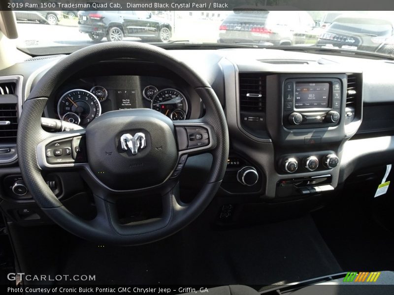 Diamond Black Crystal Pearl / Black 2019 Ram 1500 Tradesman Quad Cab
