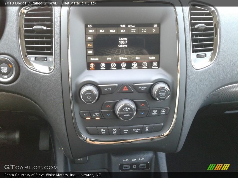 Billet Metallic / Black 2018 Dodge Durango GT AWD