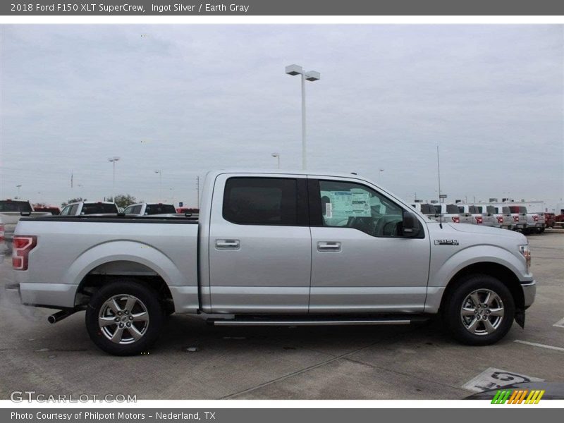 Ingot Silver / Earth Gray 2018 Ford F150 XLT SuperCrew