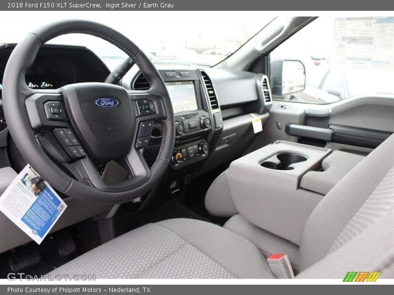 Ingot Silver / Earth Gray 2018 Ford F150 XLT SuperCrew