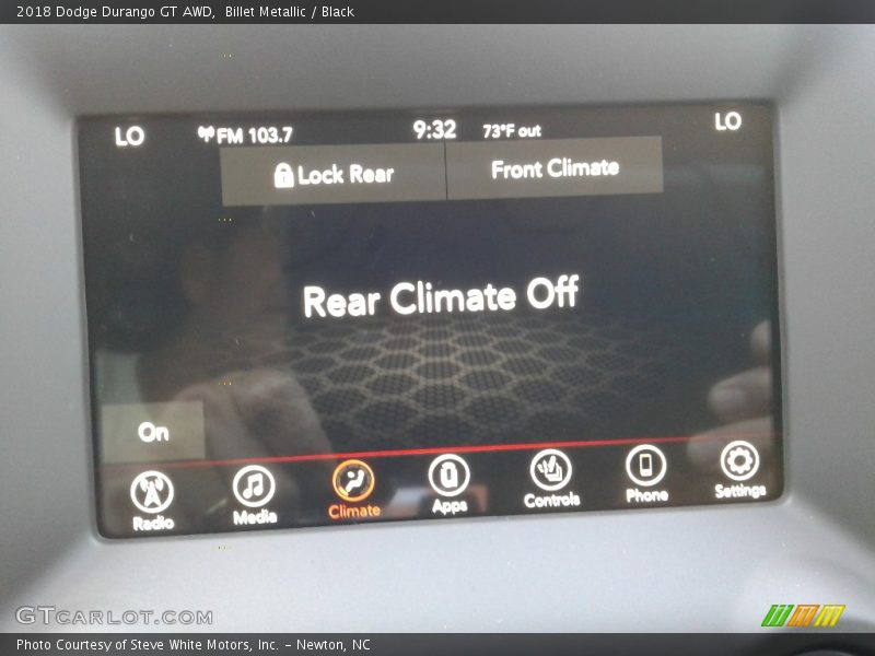 Billet Metallic / Black 2018 Dodge Durango GT AWD