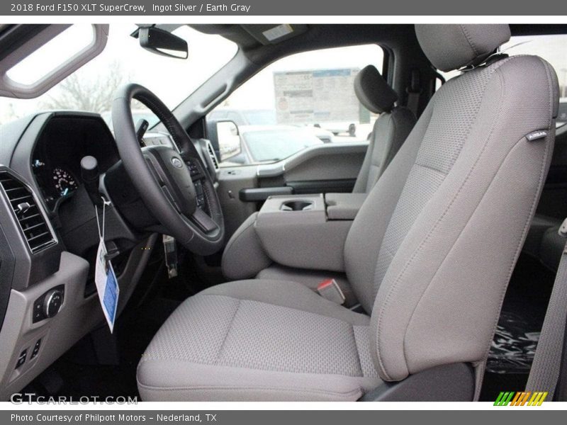 Ingot Silver / Earth Gray 2018 Ford F150 XLT SuperCrew