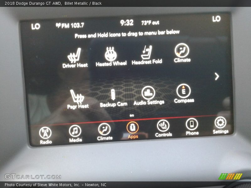 Billet Metallic / Black 2018 Dodge Durango GT AWD