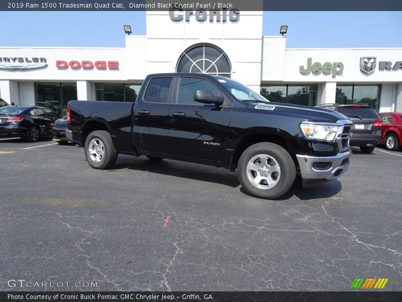 Diamond Black Crystal Pearl / Black 2019 Ram 1500 Tradesman Quad Cab