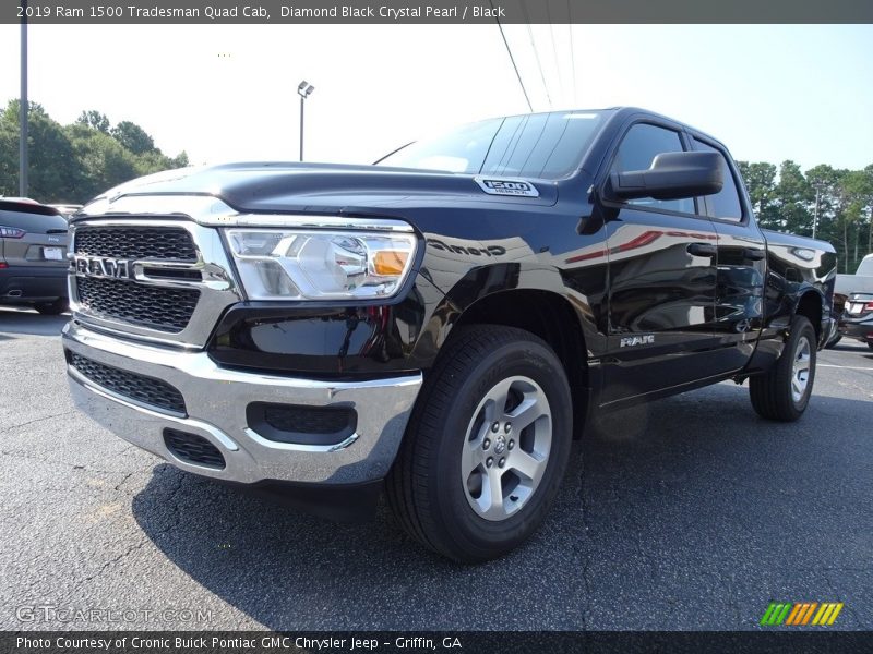 Diamond Black Crystal Pearl / Black 2019 Ram 1500 Tradesman Quad Cab