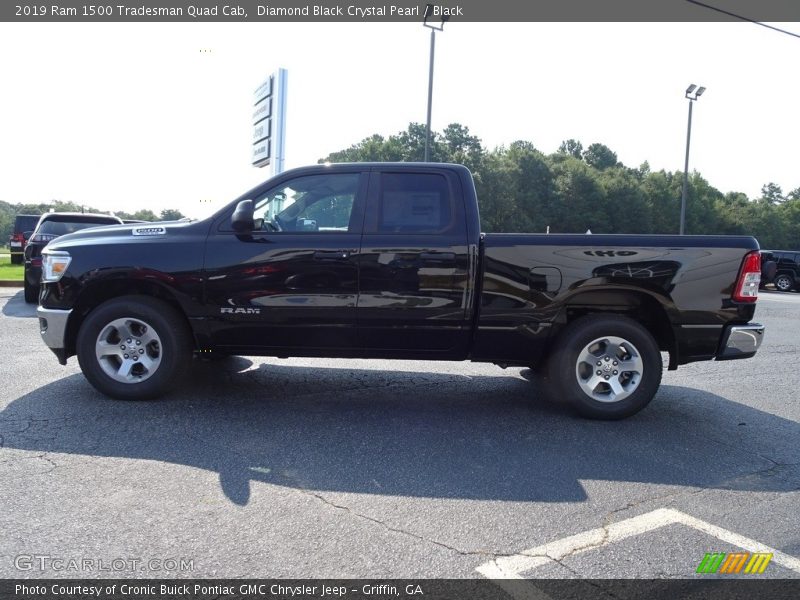 Diamond Black Crystal Pearl / Black 2019 Ram 1500 Tradesman Quad Cab