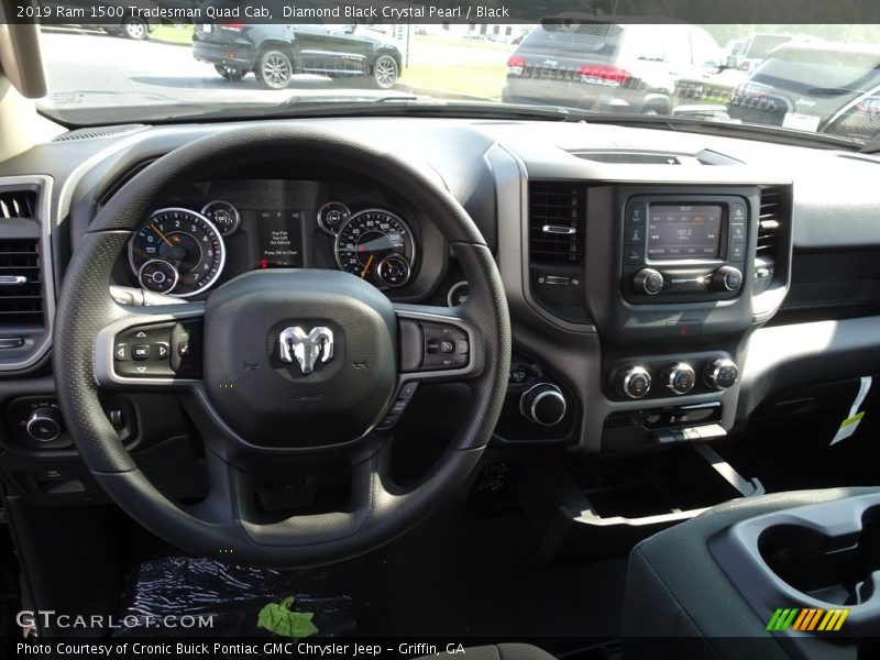 Diamond Black Crystal Pearl / Black 2019 Ram 1500 Tradesman Quad Cab
