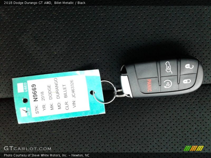 Billet Metallic / Black 2018 Dodge Durango GT AWD