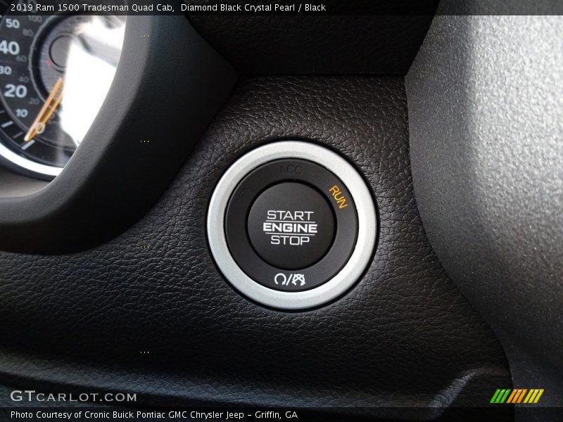 Diamond Black Crystal Pearl / Black 2019 Ram 1500 Tradesman Quad Cab