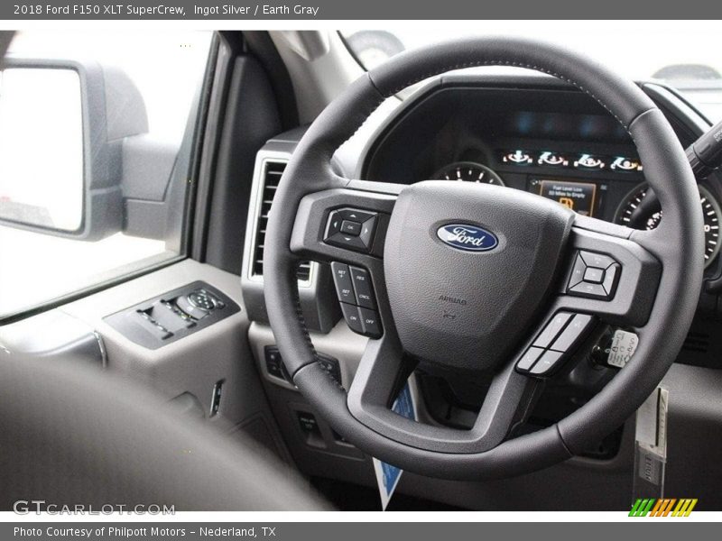 Ingot Silver / Earth Gray 2018 Ford F150 XLT SuperCrew