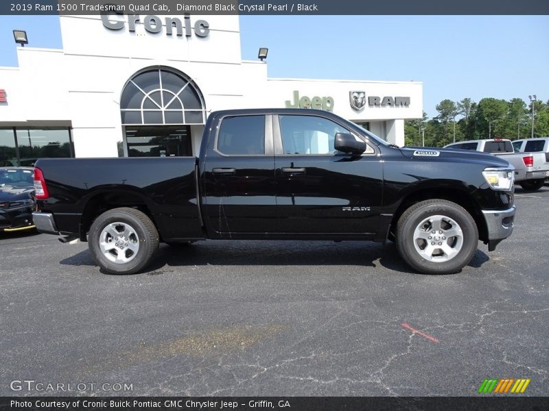 Diamond Black Crystal Pearl / Black 2019 Ram 1500 Tradesman Quad Cab
