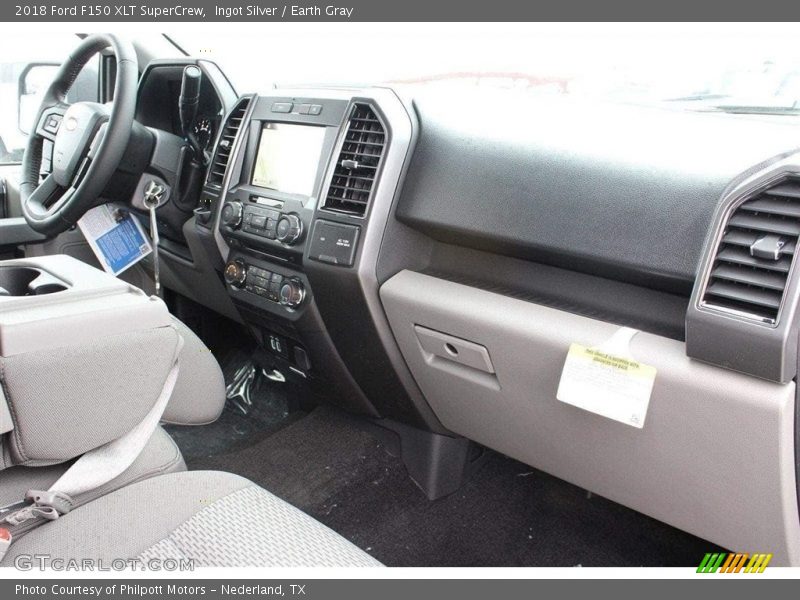 Ingot Silver / Earth Gray 2018 Ford F150 XLT SuperCrew