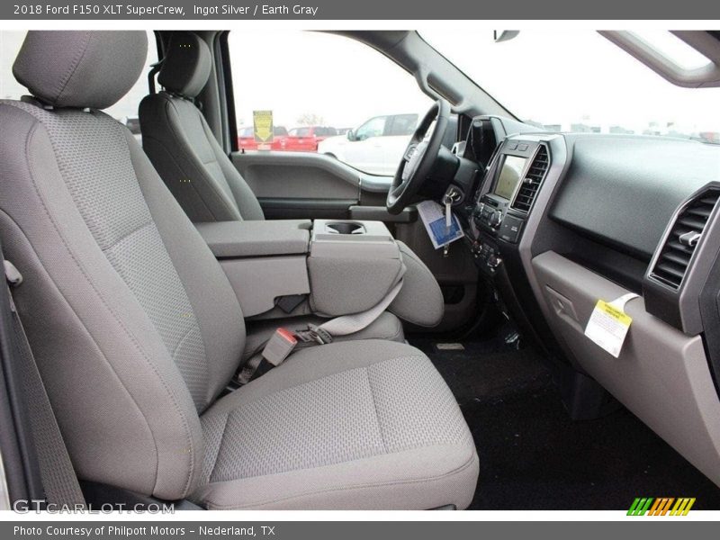Ingot Silver / Earth Gray 2018 Ford F150 XLT SuperCrew