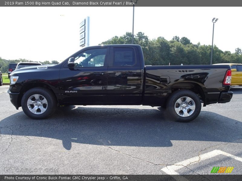 Diamond Black Crystal Pearl / Black 2019 Ram 1500 Big Horn Quad Cab