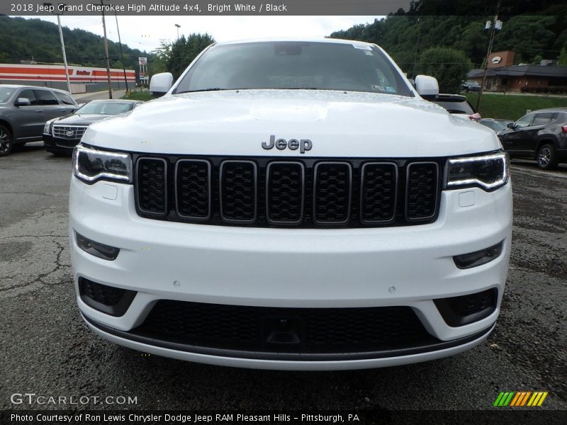 Bright White / Black 2018 Jeep Grand Cherokee High Altitude 4x4