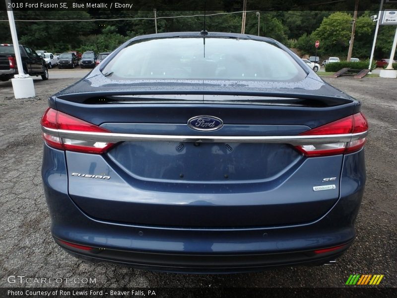 Blue Metallic / Ebony 2018 Ford Fusion SE