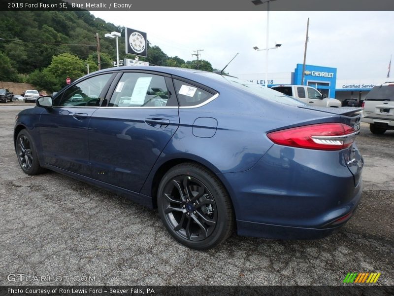 Blue Metallic / Ebony 2018 Ford Fusion SE