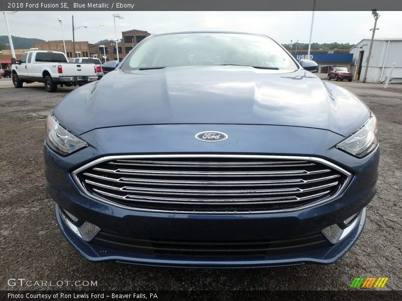 Blue Metallic / Ebony 2018 Ford Fusion SE