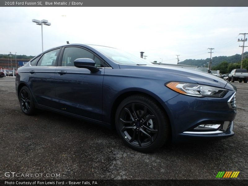 Blue Metallic / Ebony 2018 Ford Fusion SE