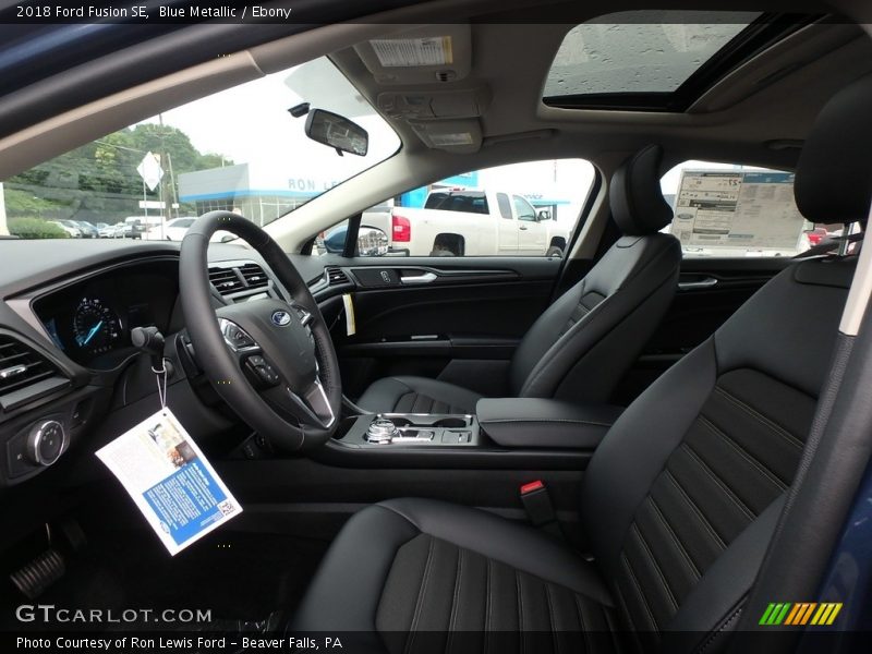 Blue Metallic / Ebony 2018 Ford Fusion SE
