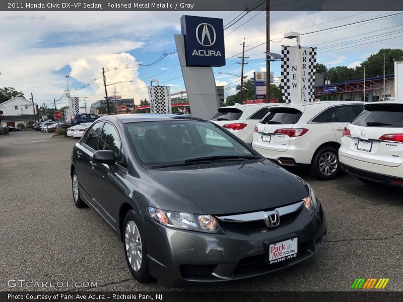 Polished Metal Metallic / Gray 2011 Honda Civic DX-VP Sedan
