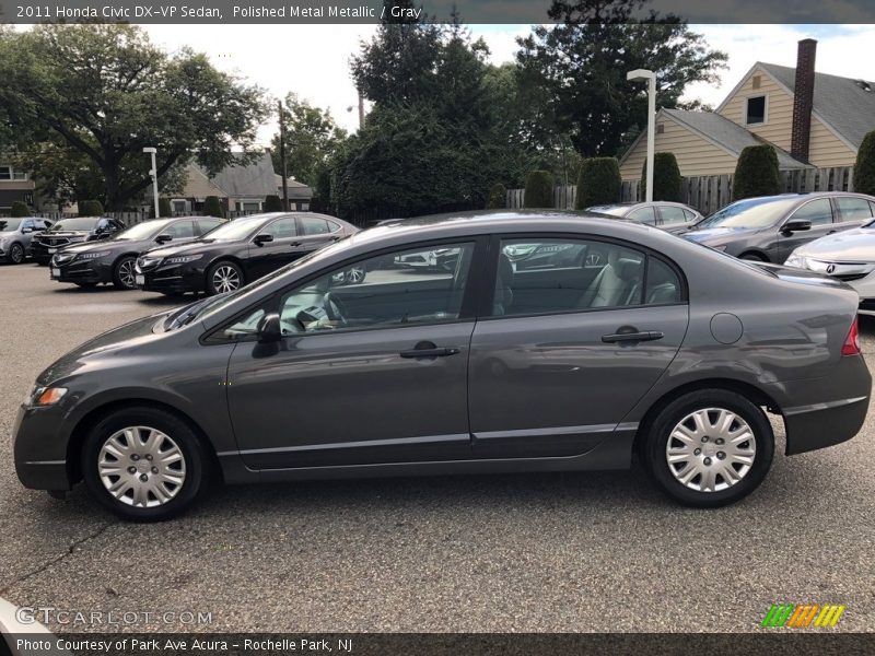 Polished Metal Metallic / Gray 2011 Honda Civic DX-VP Sedan