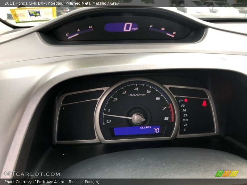 Polished Metal Metallic / Gray 2011 Honda Civic DX-VP Sedan