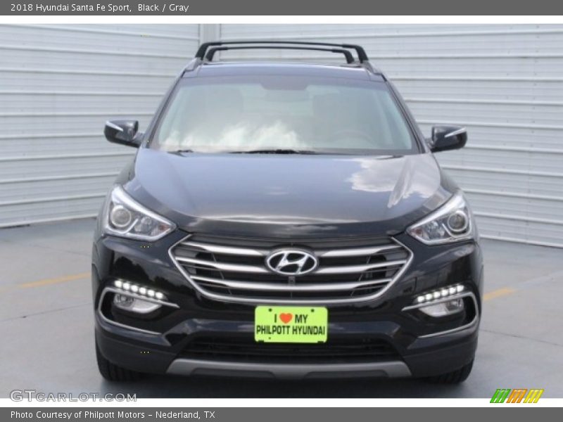 Black / Gray 2018 Hyundai Santa Fe Sport