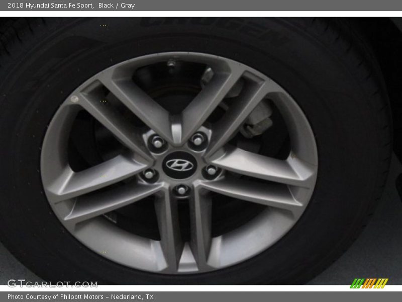 Black / Gray 2018 Hyundai Santa Fe Sport