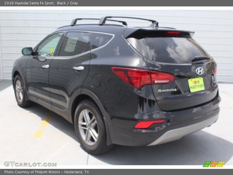 Black / Gray 2018 Hyundai Santa Fe Sport