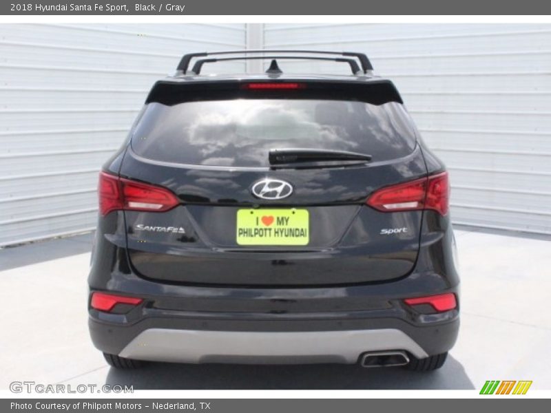 Black / Gray 2018 Hyundai Santa Fe Sport