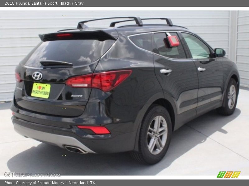 Black / Gray 2018 Hyundai Santa Fe Sport