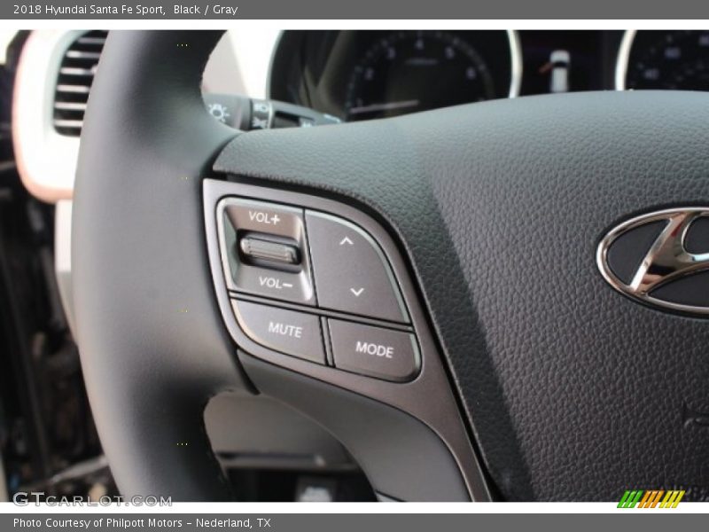 Black / Gray 2018 Hyundai Santa Fe Sport