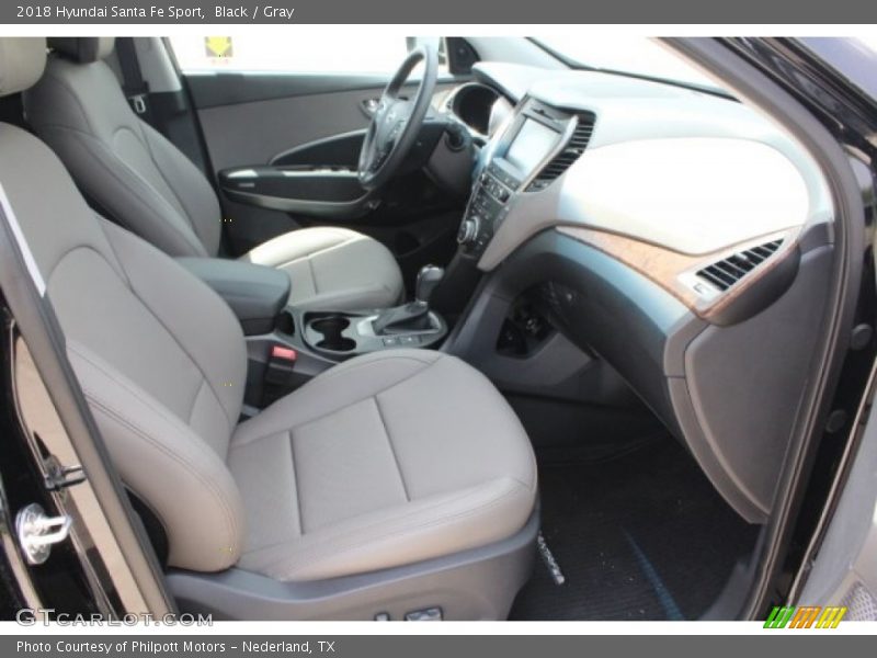 Black / Gray 2018 Hyundai Santa Fe Sport